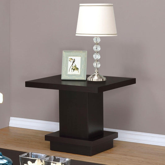 Reston End Table in Cappuccino - Coaster Furniture