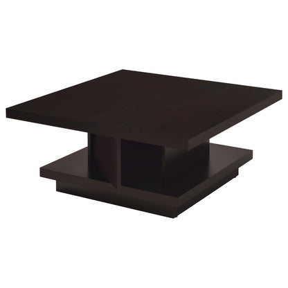Reston Coffee Table 2-Piece Set in Cappuccino - Coaster Furniture
