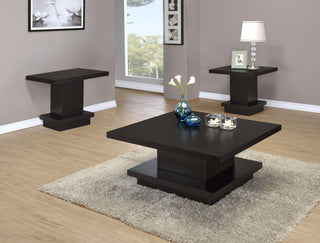 Reston Coffee Table 3-Piece Set in Cappuccino - Coaster Furniture