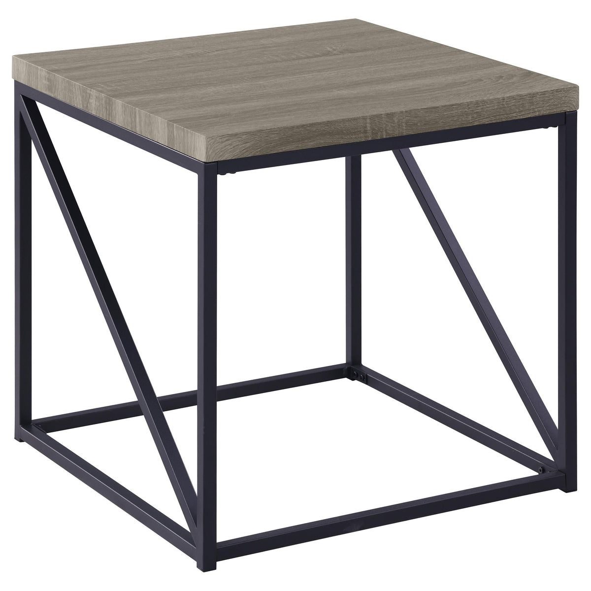 Birdie End Table in Sonoma Grey - Coaster Furniture