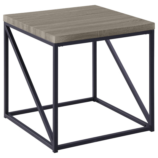 Birdie End Table in Sonoma Grey - Coaster Furniture