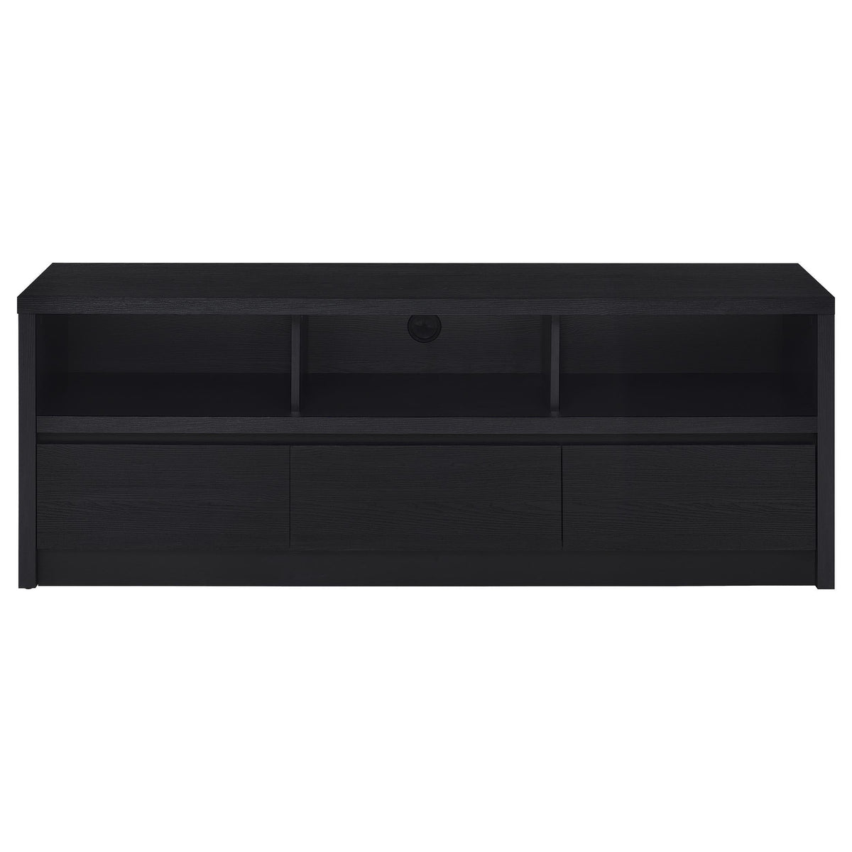 Rutland Tv Stand in Black - Coaster Furniture