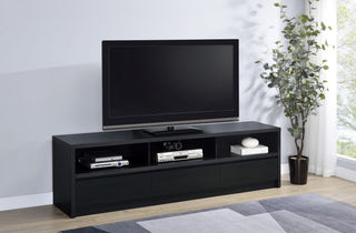 Rutland Tv Stand in Black - Coaster Furniture