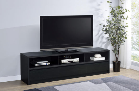 Rutland Tv Stand in Black - Coaster Furniture