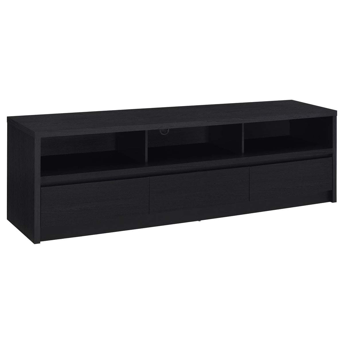 Rutland Tv Stand in Black - Coaster Furniture
