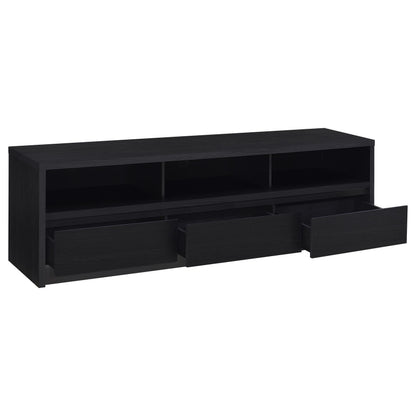 Rutland Tv Stand in Black - Coaster Furniture