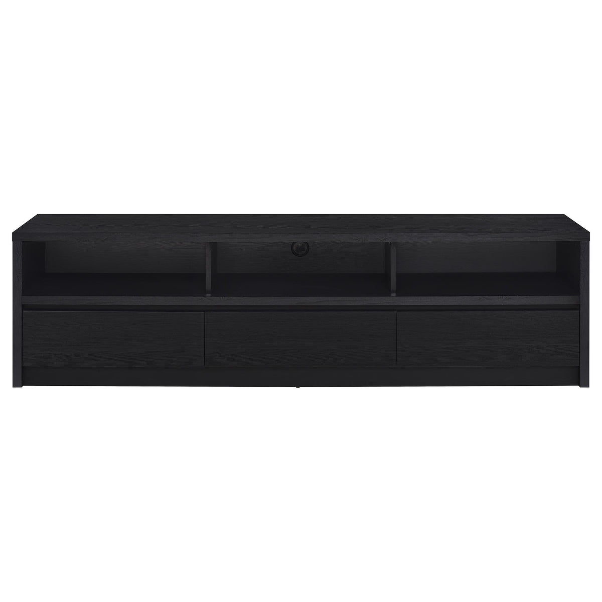 Rutland Tv Stand in Black - Coaster Furniture