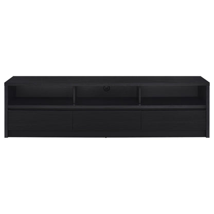 Rutland Tv Stand in Black - Coaster Furniture