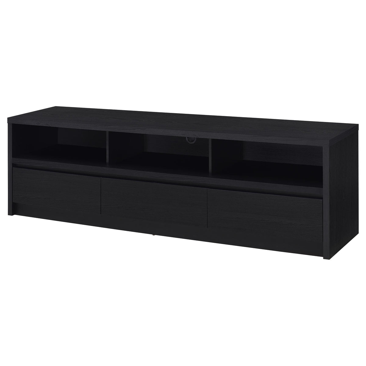 Rutland Tv Stand in Black - Coaster Furniture