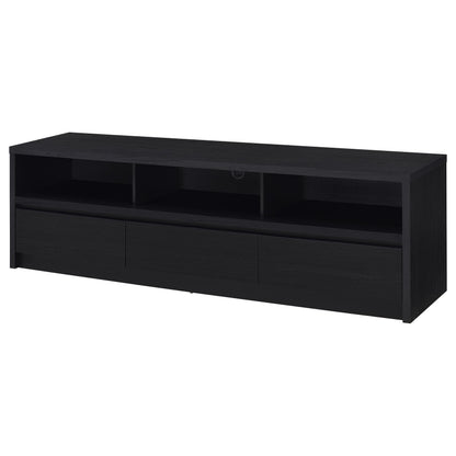 Rutland Tv Stand in Black - Coaster Furniture