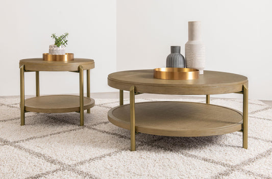 Arini Coffee Table Set in Natural - Coaster Furniture