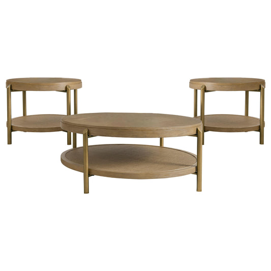 Arini Coffee Table Set in Natural - Coaster Furniture