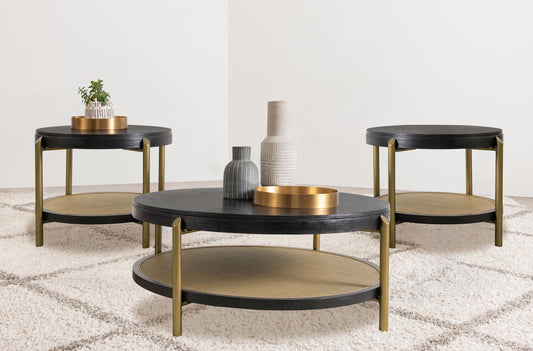 Arini Coffee Table Set in Natural - Coaster Furniture