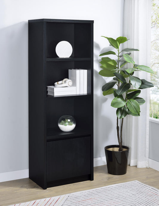 Knapp Media Tower in Black - Coaster Furniture