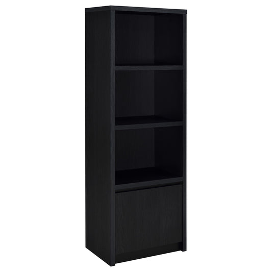 Knapp Media Tower in Black - Coaster Furniture