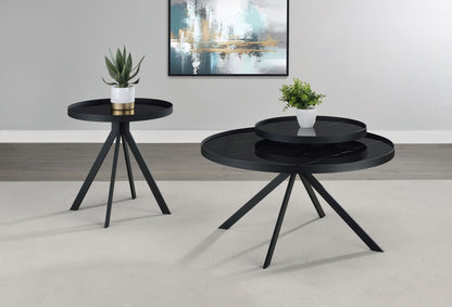 Briggs Coffee Table Set in Black - Coaster Furniture