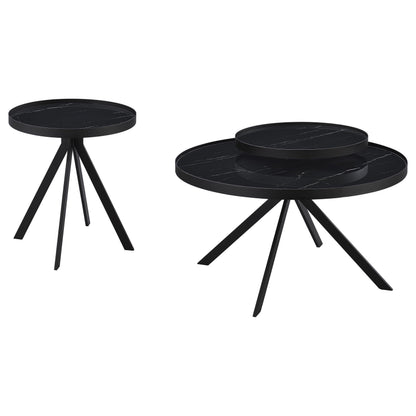 Briggs Coffee Table Set in Black - Coaster Furniture