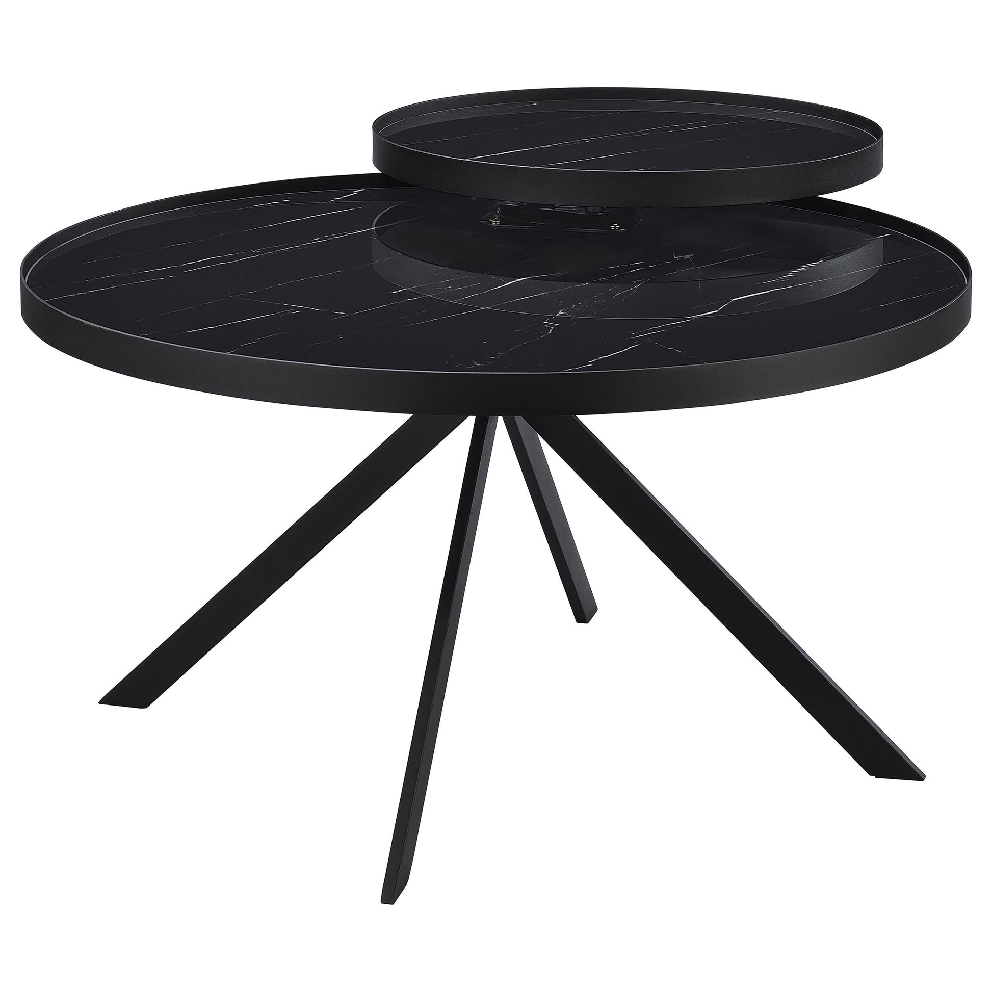 Briggs Coffee Table Set in Black - Coaster Furniture