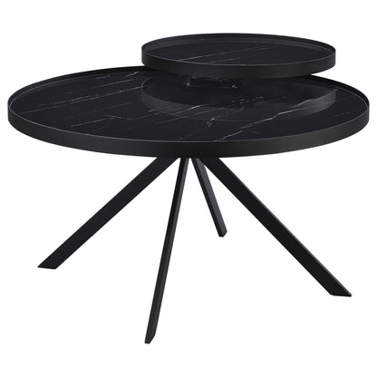 Briggs Coffee Table Set in Black - Coaster Furniture