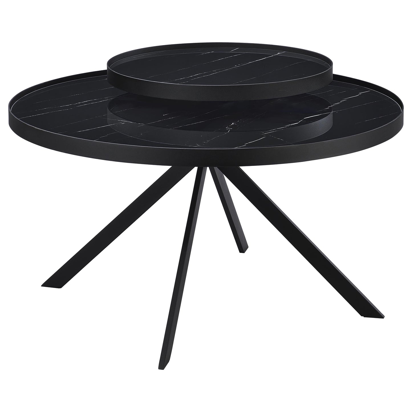 Briggs Coffee Table Set in Black - Coaster Furniture