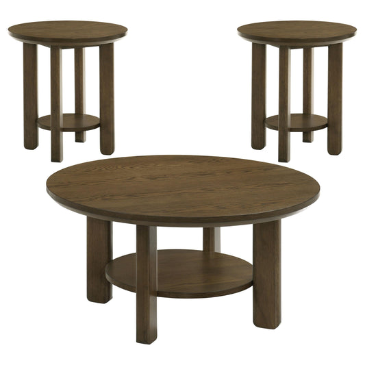 Ottowa Coffee Table Set in Brown - Coaster Furniture
