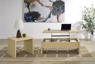 Canoga Coffee Table Set in Light Oak - Coaster Furniture