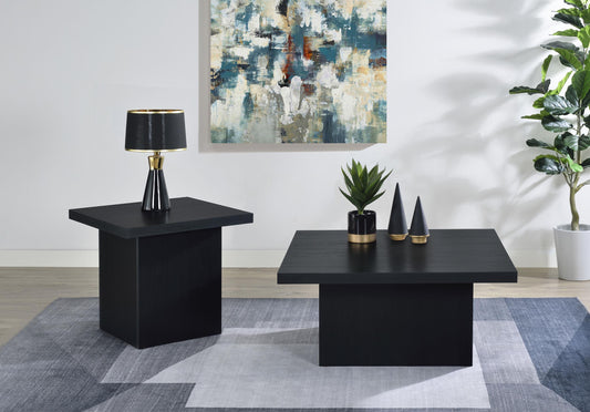 Devar Coffee Table Set in Black (706408-S2)