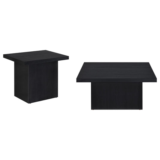 Devar Coffee Table Set in Black (706408-S2)