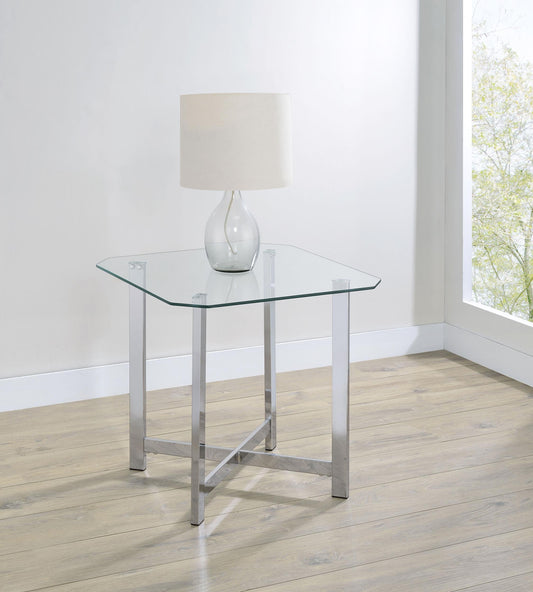 Cronin End Table in Chrome - Coaster Furniture