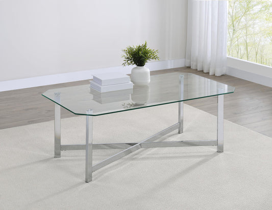 Cronin Coffee Table in Chrome - Coaster Furniture