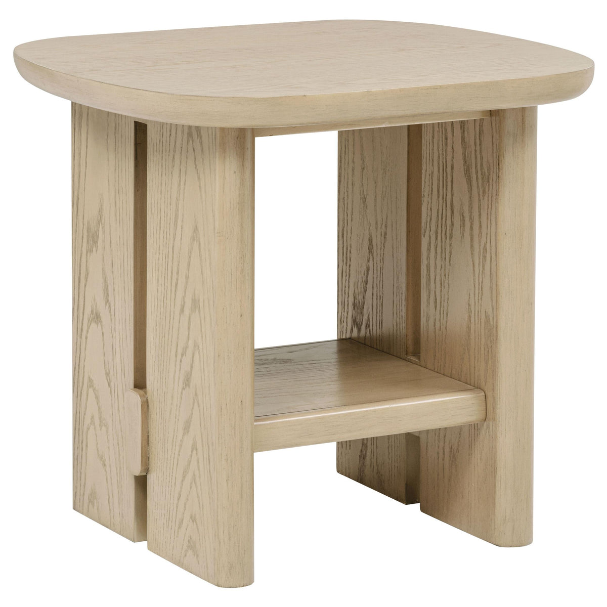 Kailani END &amp; SIDE TABLE in Beige Oak - Coaster Furniture