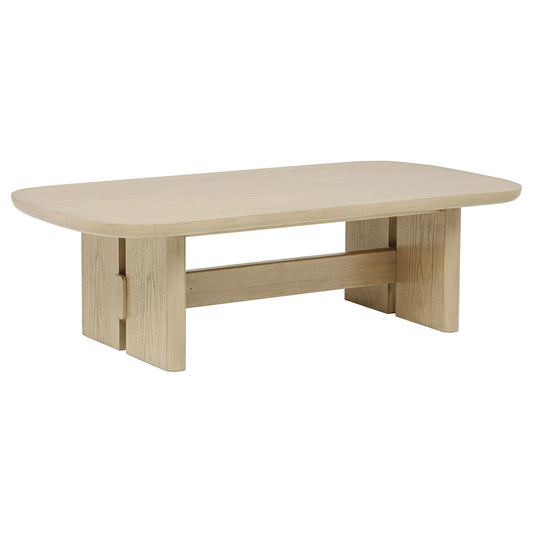 Kailani Coffee Table in Beige Oak - Coaster Furniture