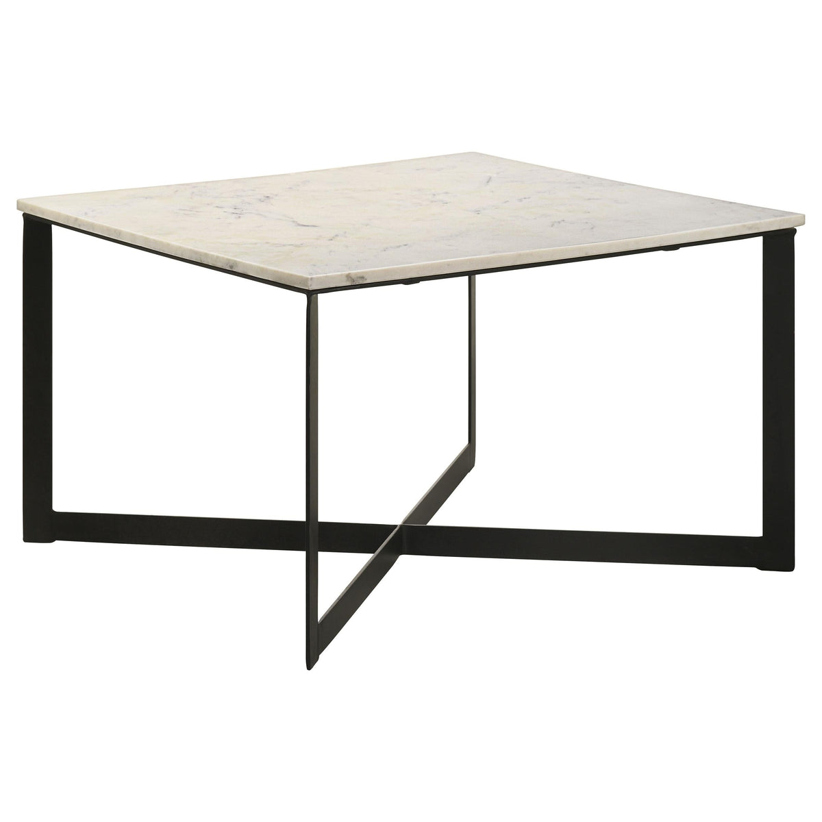 Tobin Coffee Table in White Marble - Coaster Furniture