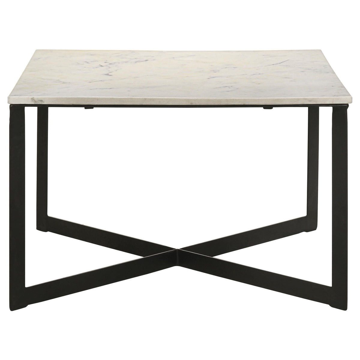 Tobin Coffee Table in White Marble - Coaster Furniture