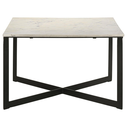 Tobin Coffee Table in White Marble - Coaster Furniture