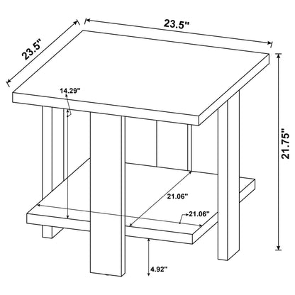 Dawn End Table in Mango - Coaster Furniture