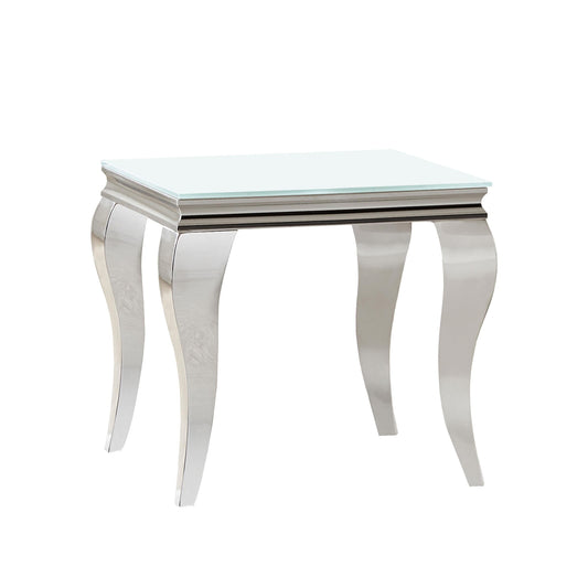Carone End Table in White - Coaster Furniture