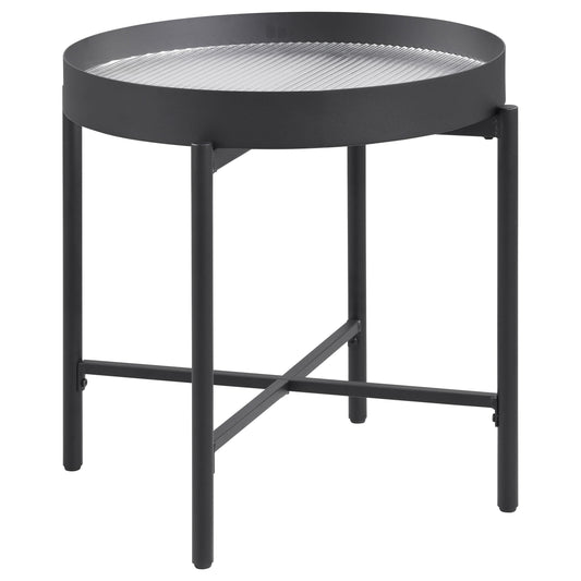 Ozella End Table in Rustic Brown - Coaster Furniture