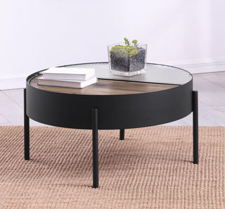 Ozella Coffee Table in Rustic Brown - Coaster Furniture