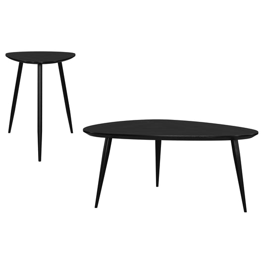 Odessa Coffee Table 2 Set in Black - Coaster Furniture