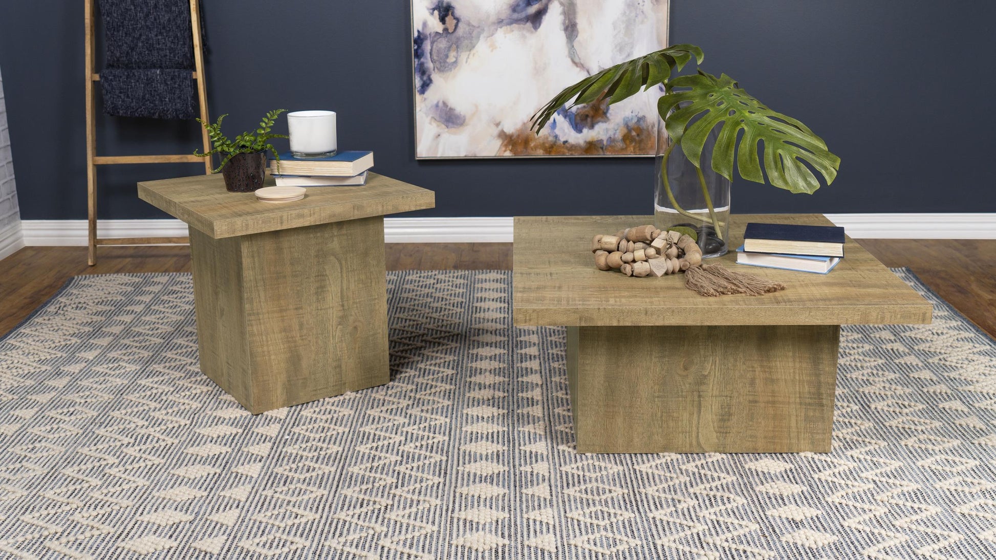 Devar Coffee Table Set in Mango - Coaster Furniture