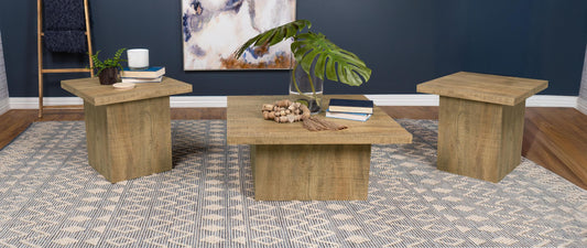 Devar Coffee Table Set in Mango - Coaster Furniture