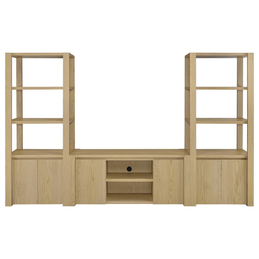 Laurelton Entertainment Center in Light Oak - Coaster Furniture