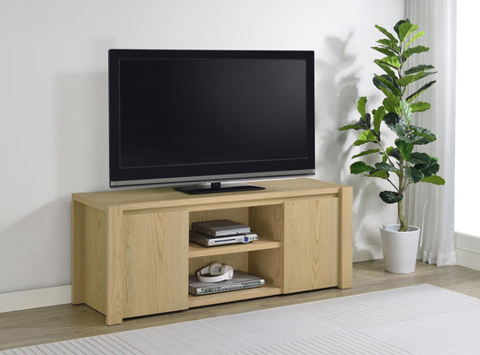 Laurelton Tv Stand in Light Oak - Coaster Furniture