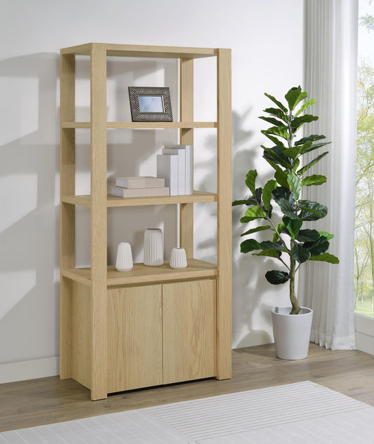 Laurelton Media Tower in Light Oak - Coaster Furniture