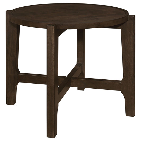 Cota End Table in Dark Brown - Coaster Furniture
