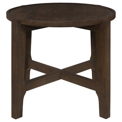 Cota End Table in Dark Brown - Coaster Furniture