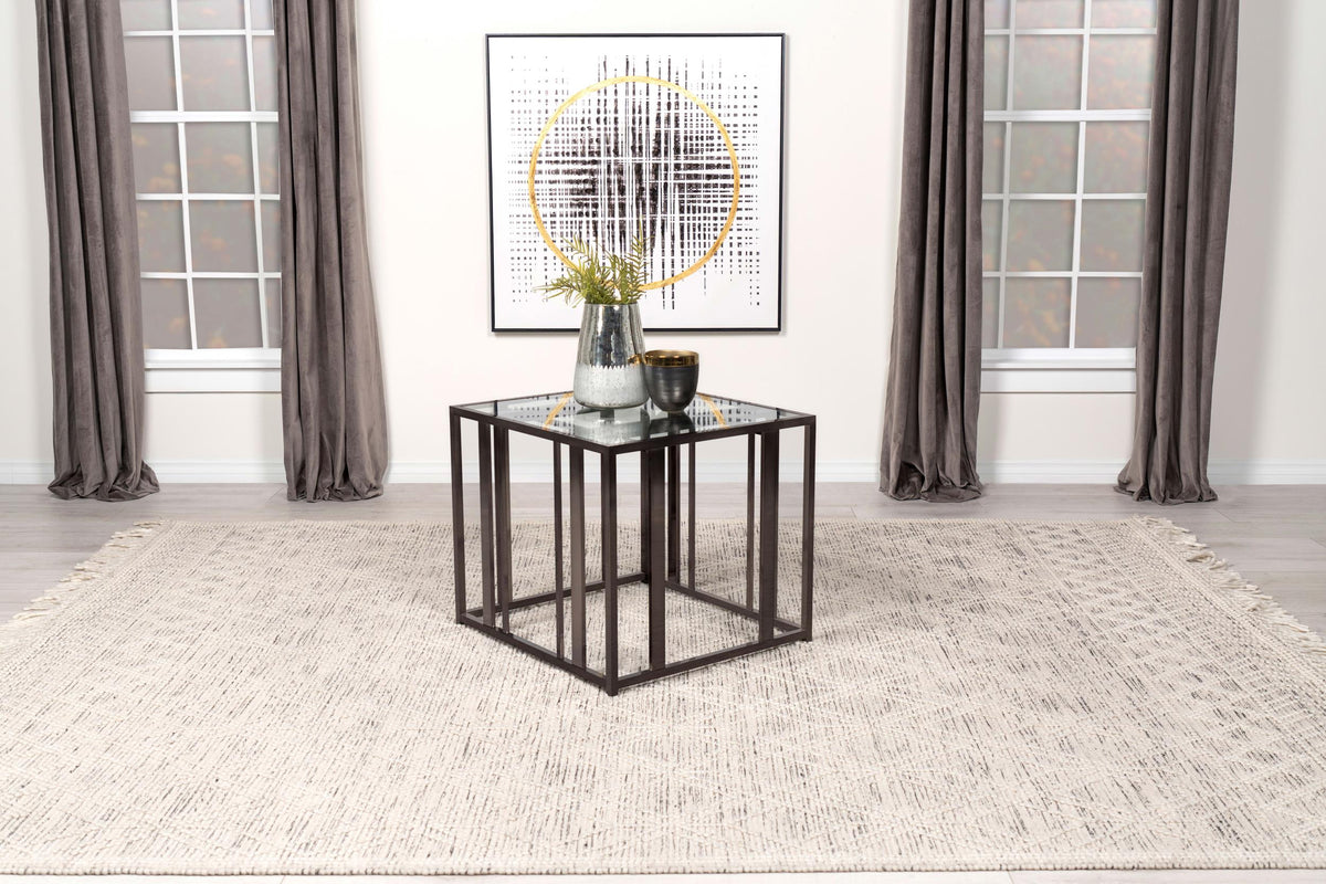 Adri End Table in Black Nickel - Coaster Furniture