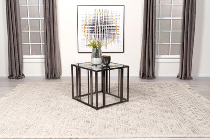 Adri End Table in Black Nickel - Coaster Furniture