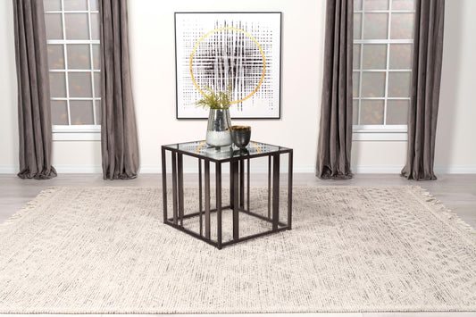 Adri End Table in Black Nickel - Coaster Furniture